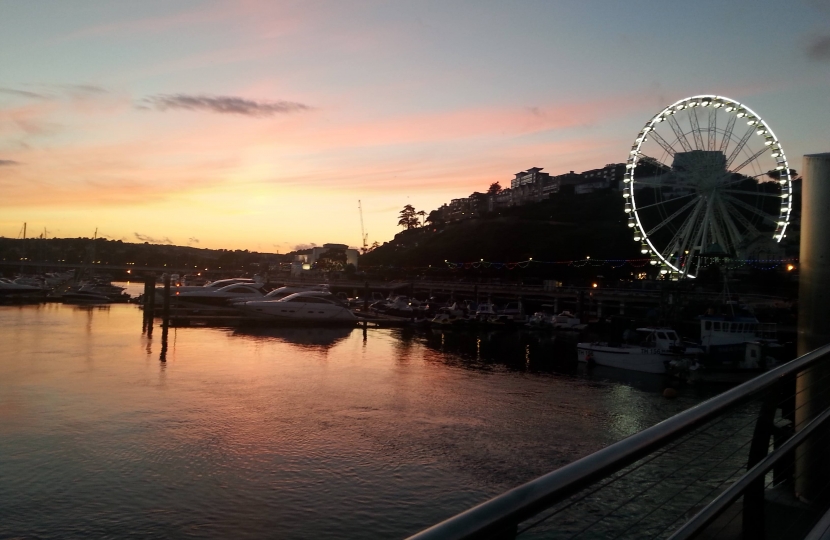 Sunsetting Over Torquay Harbour