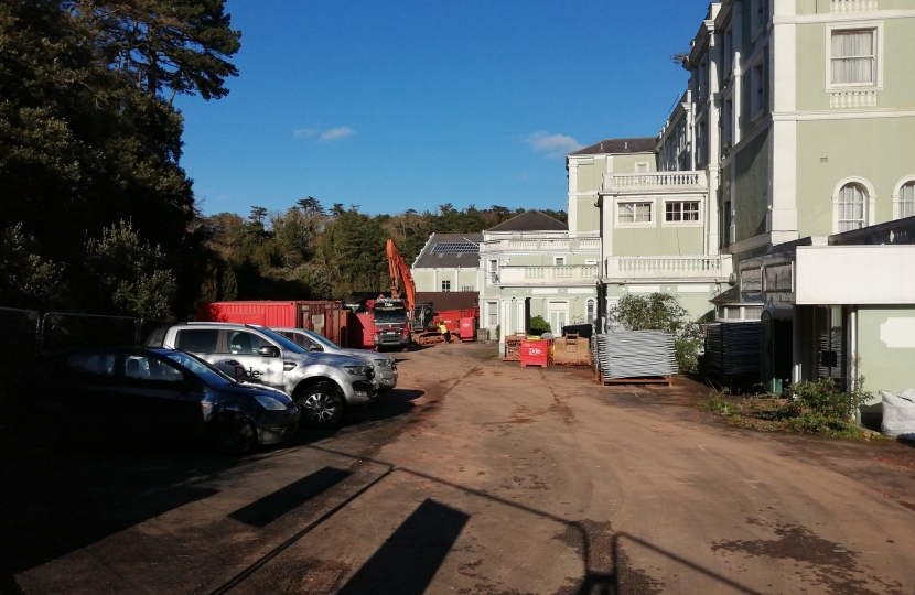 Work Starts At The Palace Hotel, Torquay.