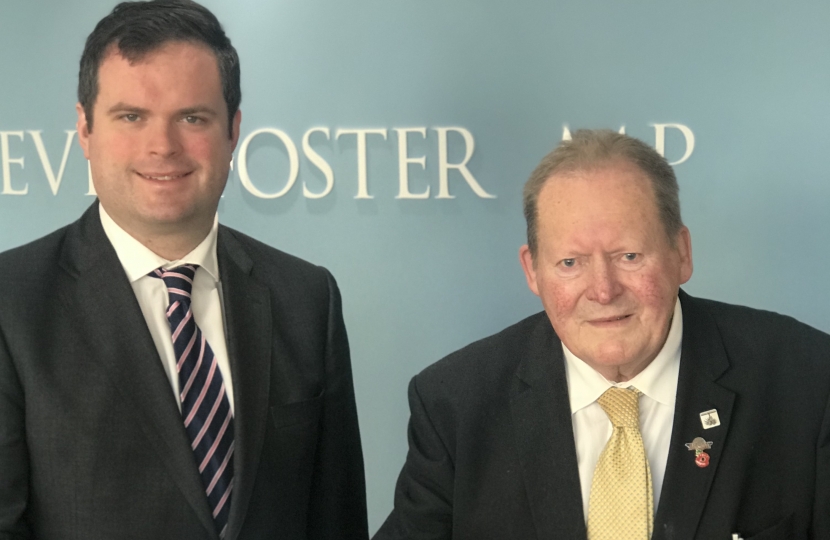 Kevin Foster MP with Cllr Ian Doggett who passed away recently.