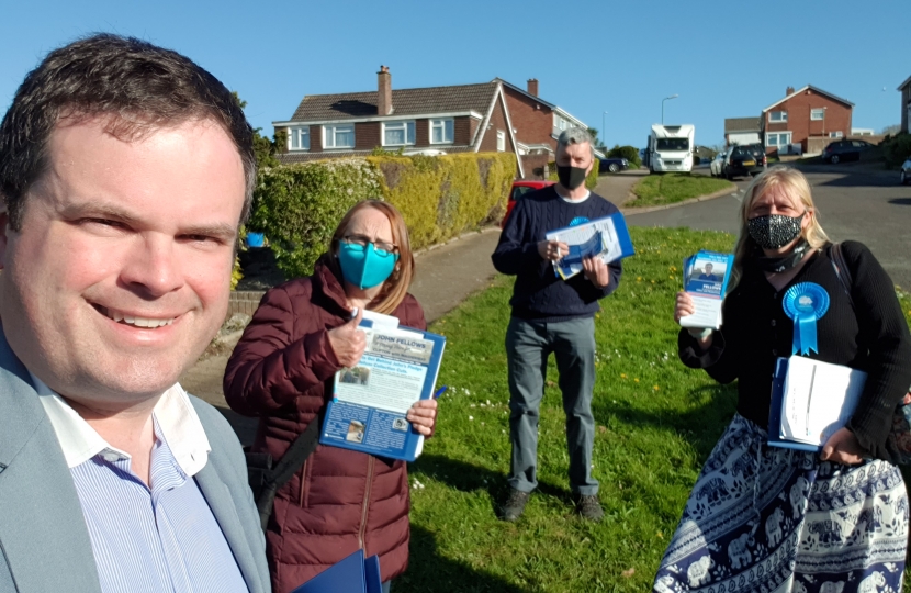 Out on the doorsteps in Paignton.