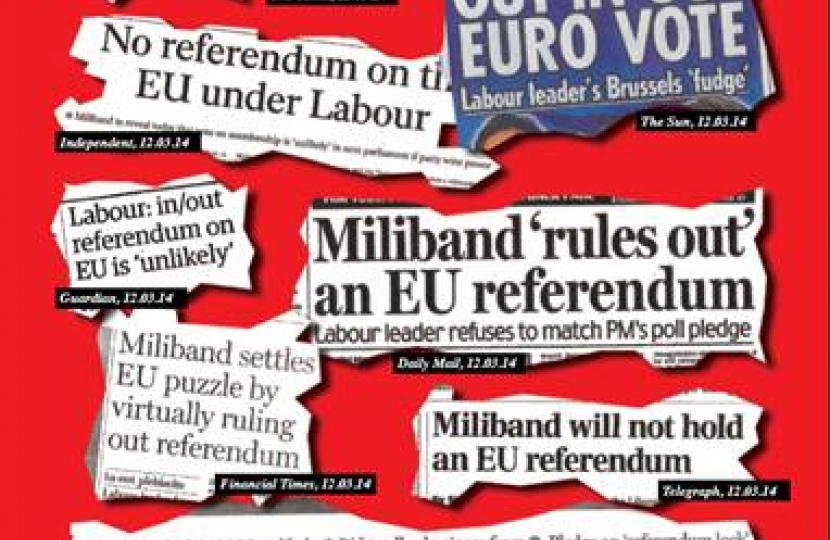 Headlines on Ed Miliband Speech