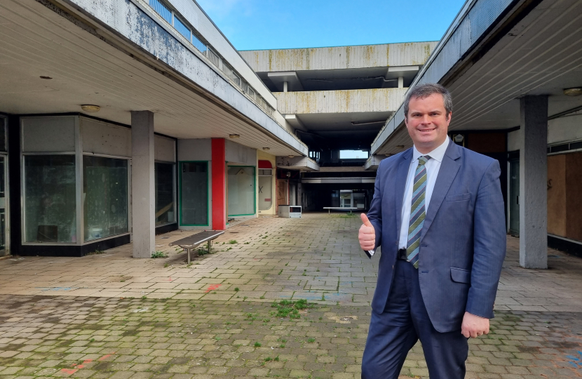 Kevin Foster at Crossways in Paignton which will soon be demolished.