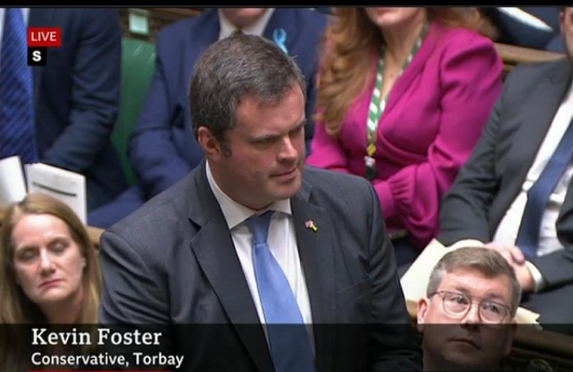 Kevin asking about support for tourism at PMQs