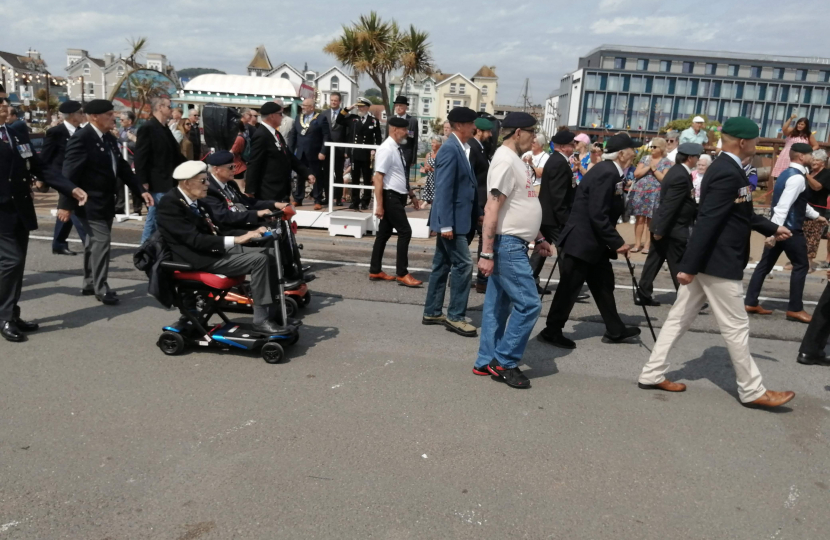 Veterans March Past at Torbay Armed Forces Day