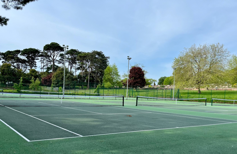 Newly refurbished Tennis Courts at Oldway