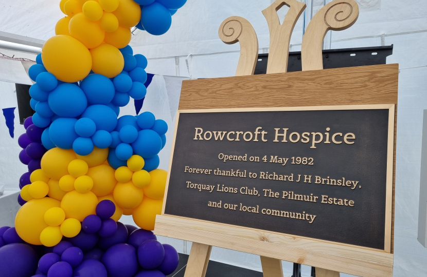 A Plaque Paying Tribute to Rowcroft's Founders