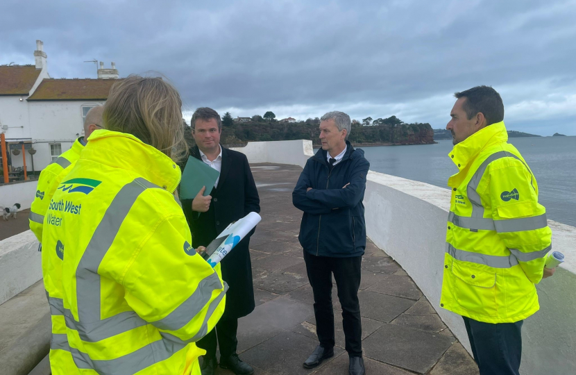 Kevin meets with South West Water at Goodrington