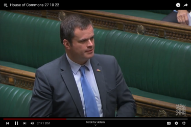 KF asked a question about getting jobs to Torbay the day after leaving Government. 