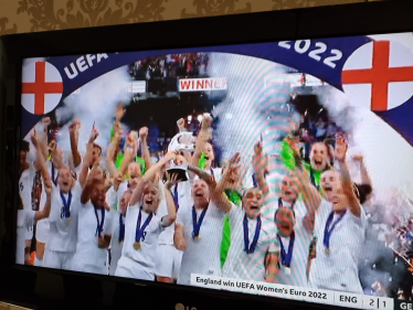 England's Lionesses Lift the European Championship Trophy