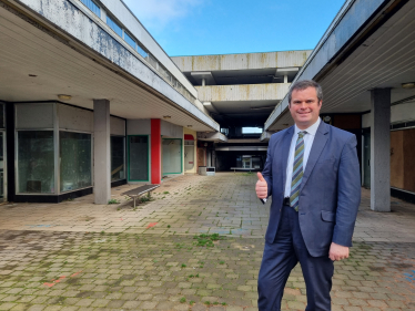 Kevin Foster at Crossways in Paignton which will soon be demolished.