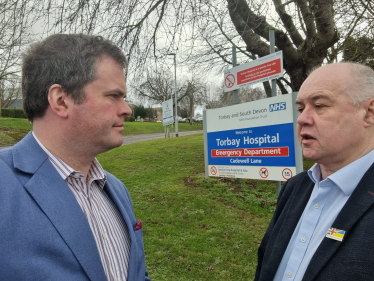Kevin Foster MP at Torbay Hospital