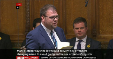 Screen shot of Kevin Foster MP in the House of Commons chamber on 1st March 2023 to hear Mark Fletcher introduce his bill.