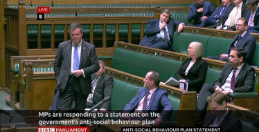 Kevin speaking on the Anti-Social Behaviour Plan in the House of Commons.