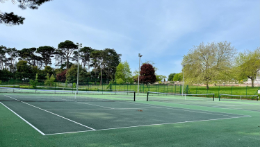 Newly refurbished Tennis Courts at Oldway