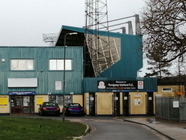 Plainmoor Stadium the home of Torquay United FC.